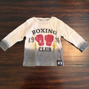 Mish Boys Boxing Club Kids Shirt - Gray Size 2